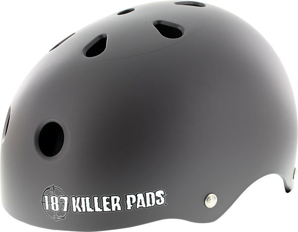 187 Pro Sweatsaver Helmet - Matte Charcoal Finish | Certified Multi-Impact Protection for Skateboarding, BMX & Scooter Riding | Lightweight & Breathable for All-Day Comfort