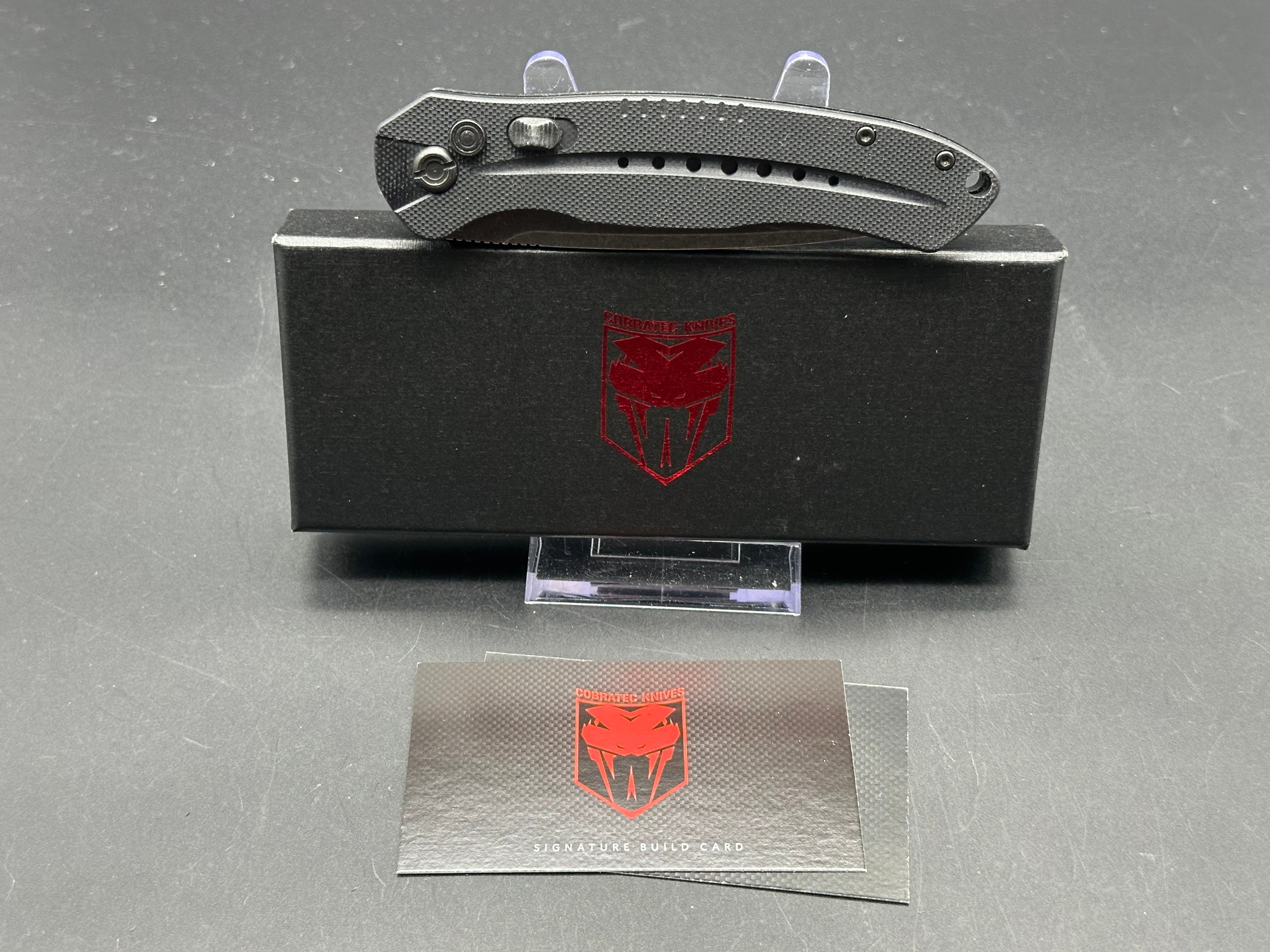 CobraTec Diablo Automatic Knife - Premium G10 Handle & D2 Steel Blade - Tactical EDC, Outdoor Survival, Camping Gear