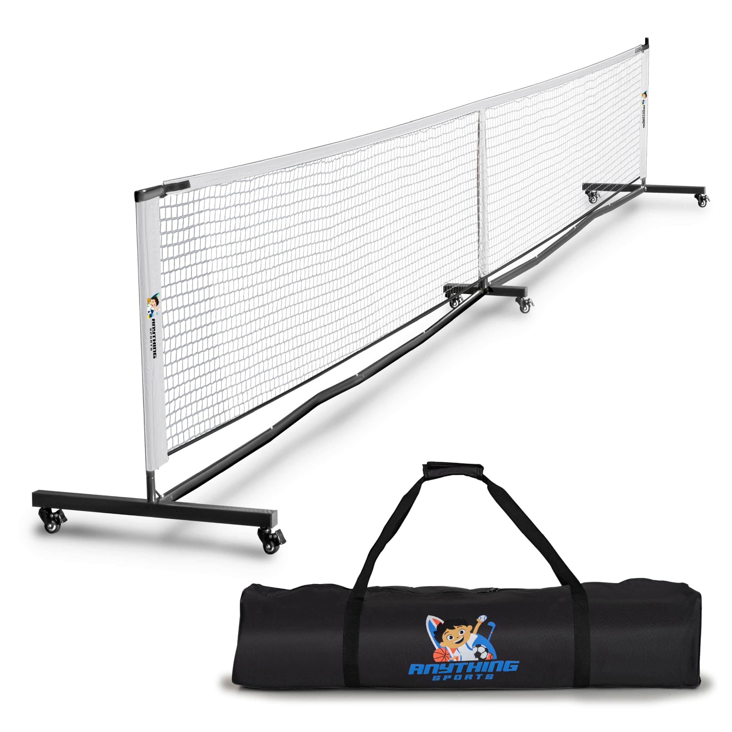 Premium Heavy Duty Pickleball Net with Wheels 2.0 - Portable & Adjustable for Indoor/Outdoor Play - Perfect for Backyard, Court, and Tournament Use