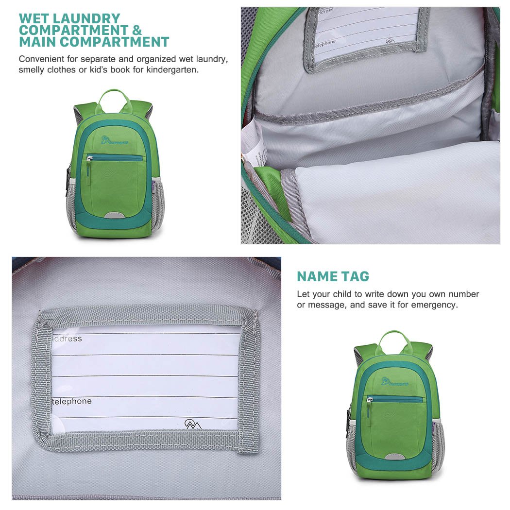 MOUNTAINTOP Kids Toddler Backpack for Boys & Girls - Durable Preschool & Kindergarten School Bag - Perfect for Daycare, Travel & Outdoor Adventures