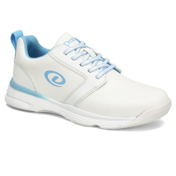 Dexter Women's Raquel LX Bowling Shoes - White/Blue | Comfortable & Durable for League Play & Casual Bowling