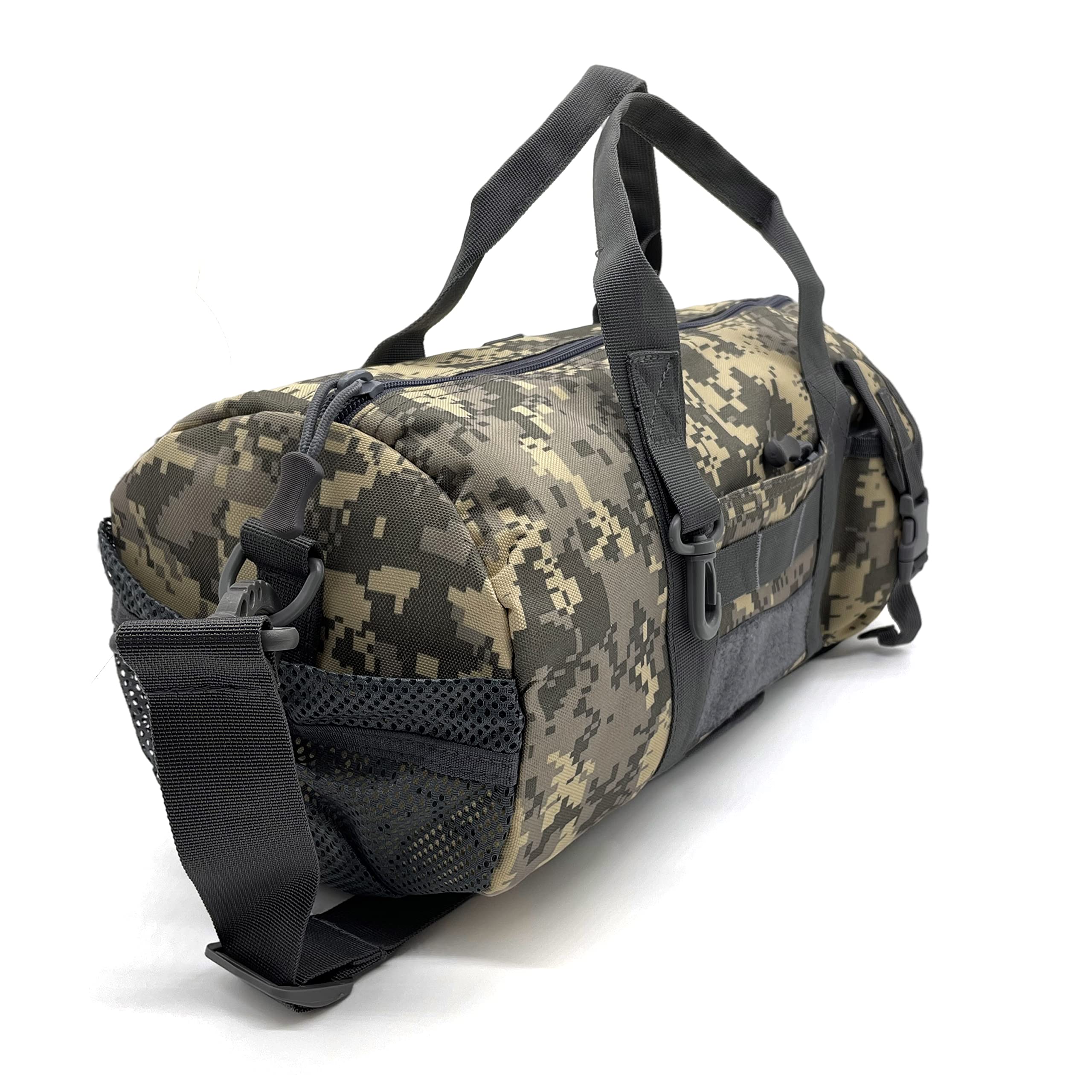 Jaegvida Tactical Gym Duffel Bag - Waterproof Fitness & Travel Backpack for Men & Women - Perfect for Gym, Workout, Hunting & Outdoor Adventures (Digital Camo Design)