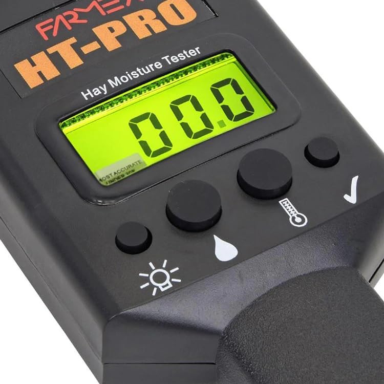 AgraTronix HT-Pro Digital Hay Bale Moisture Tester - Accurate Farm & Ranch Forage Testing for Alfalfa, Straw & Feed Storage | Perfect for Agriculture, Livestock & Crop Management