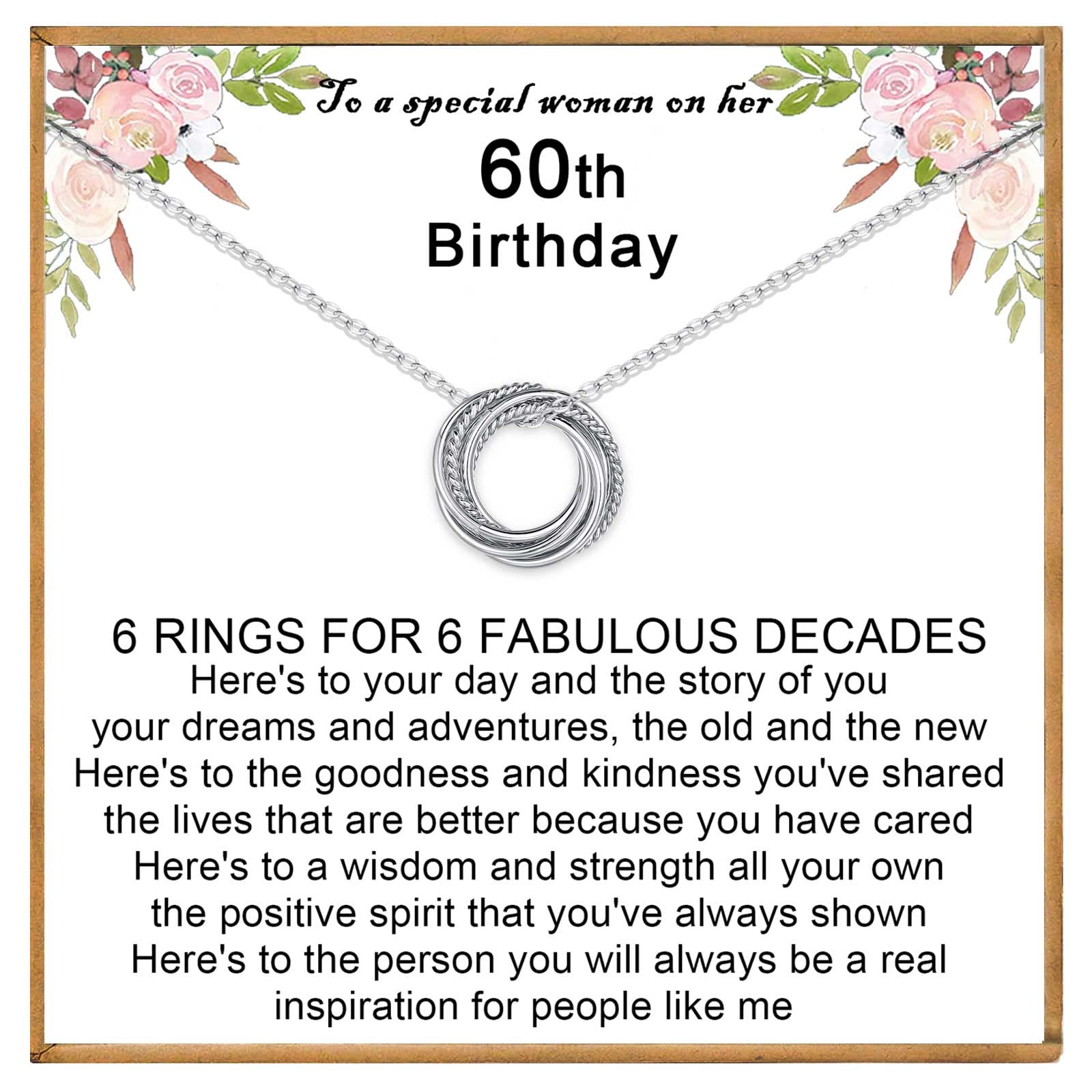 USEEDOVIA Sterling Silver Circle Necklace - 30th 40th 50th 60th 70th Birthday Gift for Women, Elegant Jewelry for Mom, Friend, Daughter, Sister, Wife - Perfect for Milestone Celebrations & Special Occasions