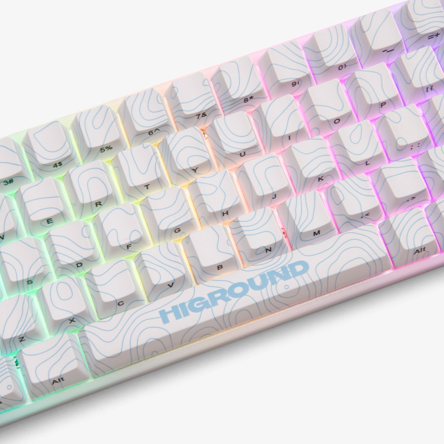 Higround Basecamp 65% Mechanical Gaming Keyboard - SKYSTONE Edition | Compact 65% Layout, RGB Backlit, Hot-Swappable Switches | Perfect for Esports, Streaming & Office Work