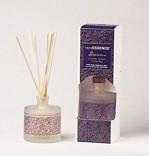 Premium rareEARTH Spa Reed Diffuser - 90ml Aromatherapy Oil Set for Home & Office, Dream Scent - Relaxing Fragrance for Bedroom, Bathroom, Living Room & Workspace
