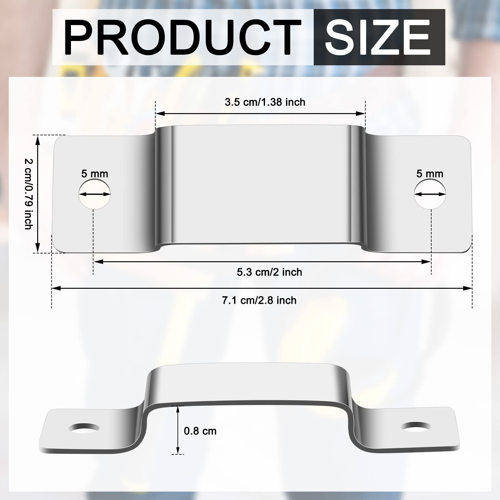 12 Pack Silver Metal Tape Measure Holder Clip with Screws - Belt & Pocket Tool Pouch for Easy Carrying - Perfect for Construction, DIY Projects & Handyman Work