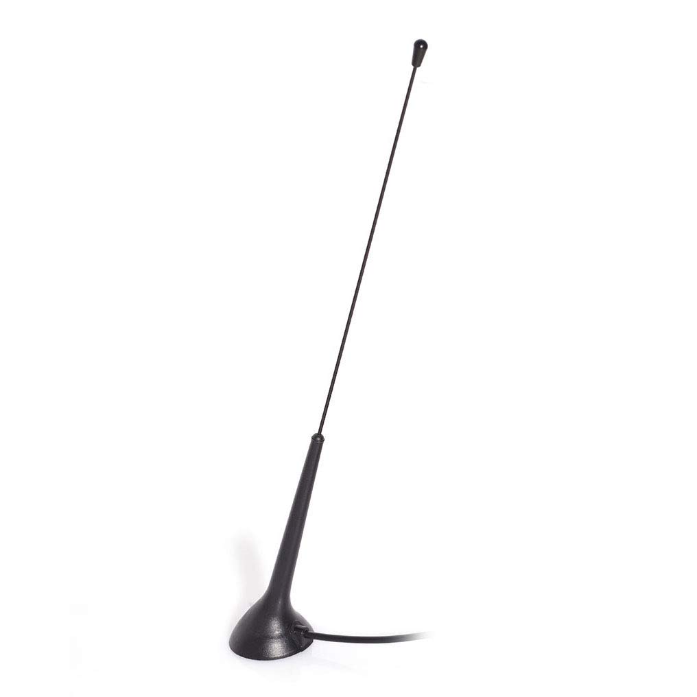 Bingfu Universal Magnetic Base Car Antenna - AM/FM Radio Antenna with DIN Plug for Vehicle, Truck, SUV, RV, Marine Boat - Compatible with Car Stereo, Audio Head Unit, CD & Media Receiver | Improved Signal Reception for Road Trips & Off-Road Adventures