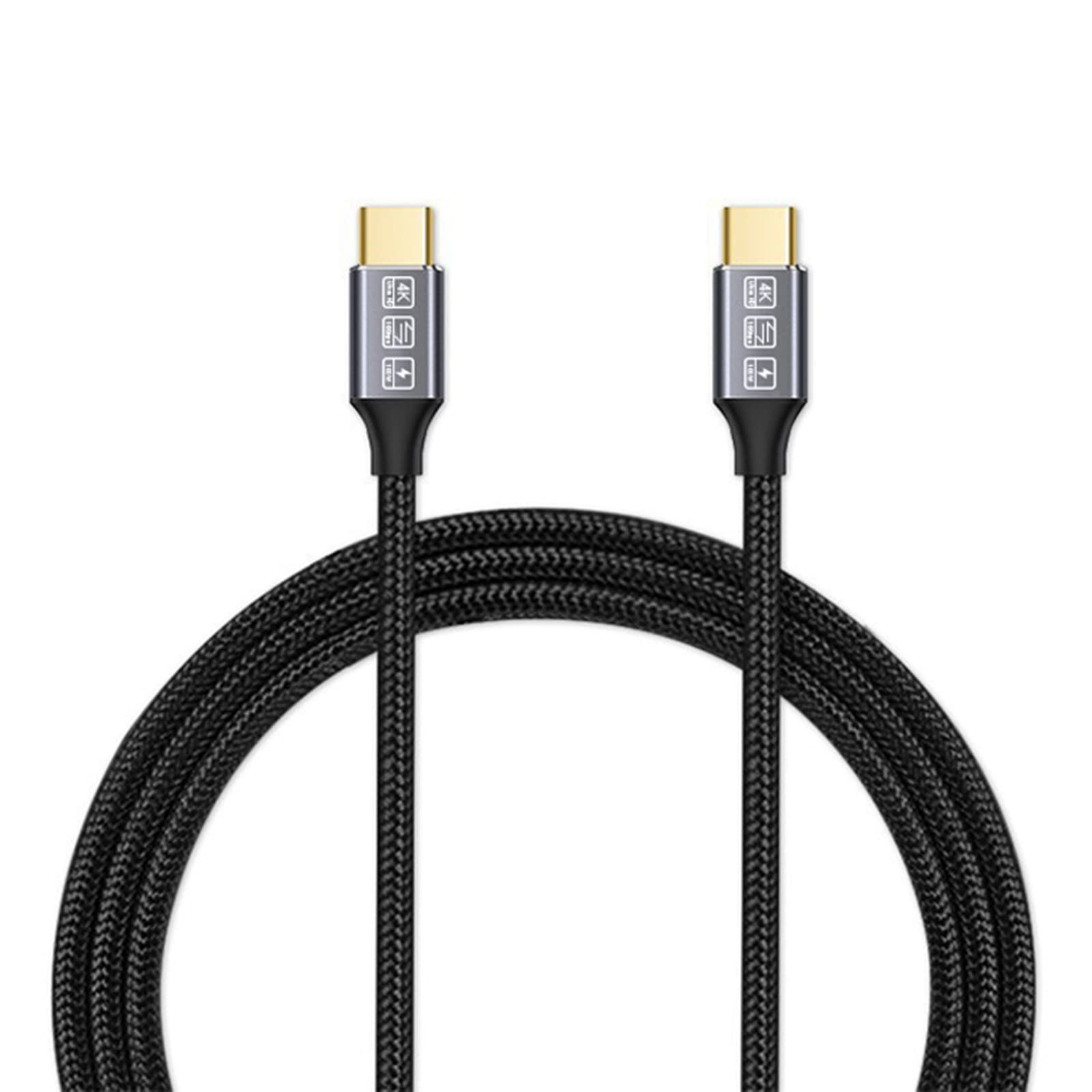 CAKOBLE USB-C to USB-C Cable 3.1 Gen2 10Gbps Fast Charging 100W PD, 4K Video Output, 3.3ft/1M Thunderbolt 3 Compatible for MacBook Pro, iPad Pro, Galaxy S21 - Perfect for Home Office, Travel & Gaming Accessories