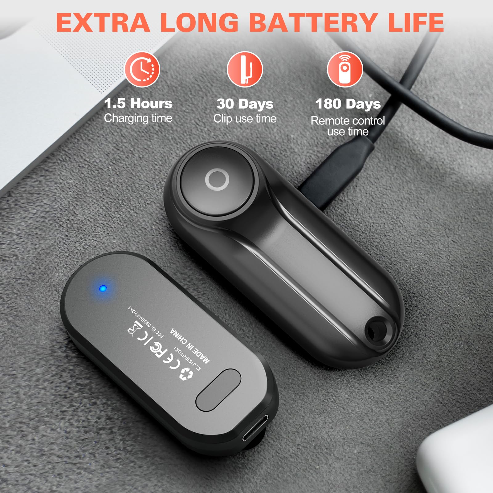 Oresoc RF Remote Control Page Turner for Kindle Paperwhite/Oasis/Scribe & Kobo eReaders - Wireless Page Turner for iPhone, iPad, Android Tablets - Perfect for Reading Novels, Comics, and PDFs in Bed or Classroom