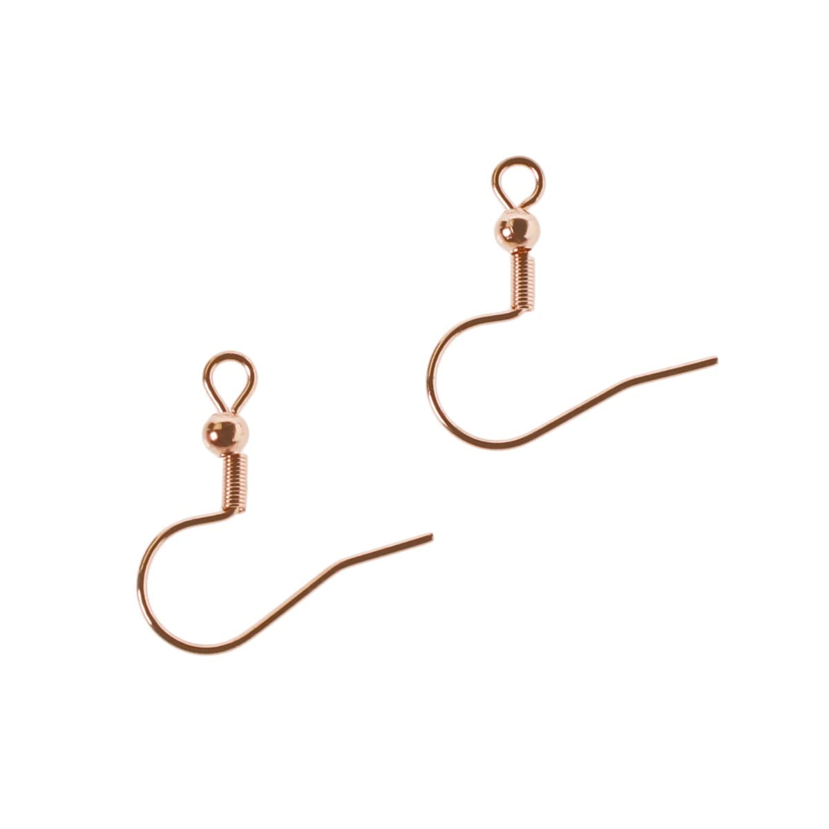 Rose Gold Earring Hooks 1000 Pack - Jewelry Making Supplies for DIY Earrings, Necklaces & Craft Projects