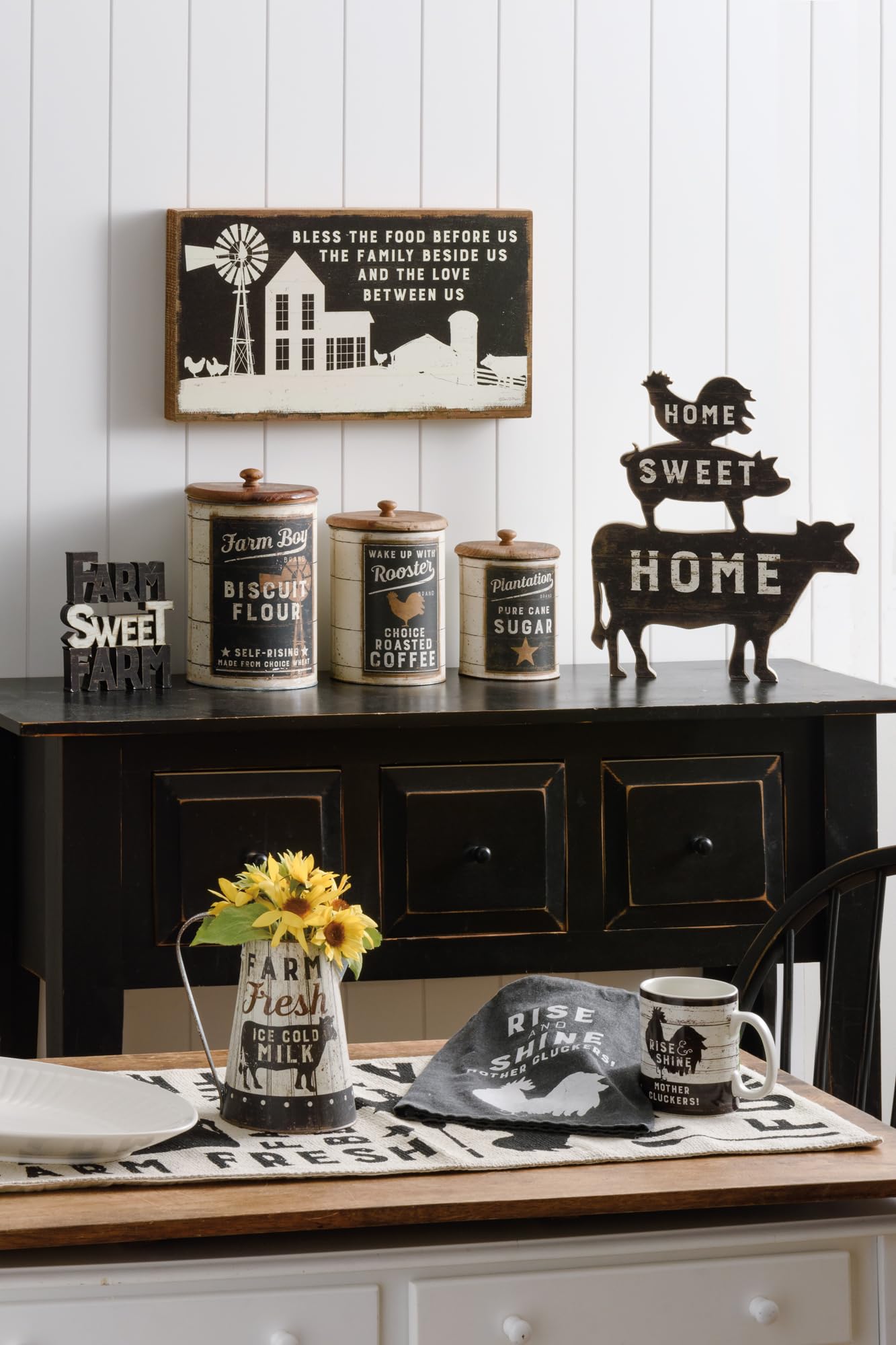 Primitives by Kathy Home Décor Sign - Chunky Sitter 'Home Sweet Home' Farmhouse Wall Art | Rustic Wooden Welcome Sign for Living Room, Porch & Entryway Decor