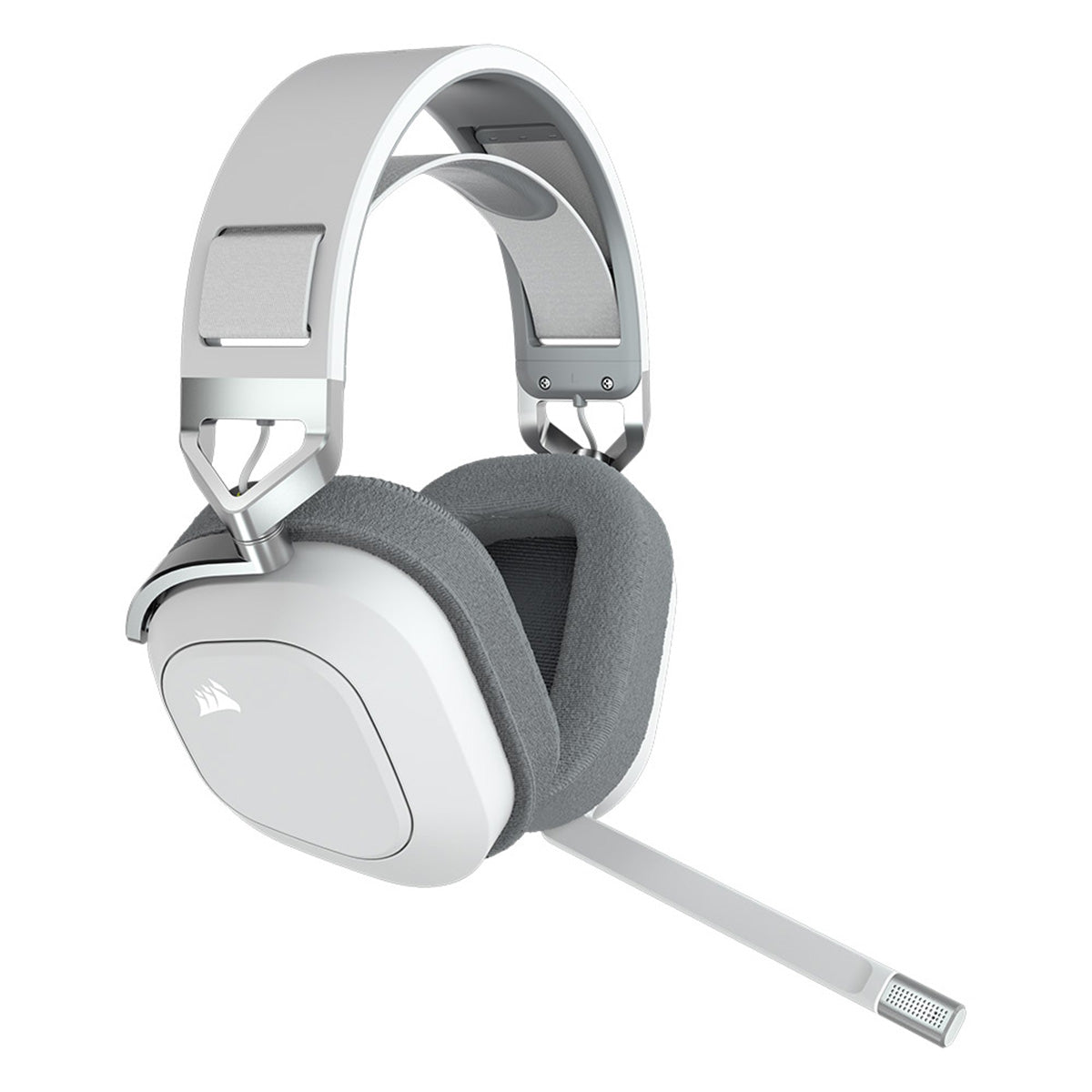 Corsair HS80 RGB Wireless Gaming Headset with Dolby Audio - White | Noise Cancelling Mic, 20hr Battery Life for PC, PS5, Xbox | Perfect for Competitive Gaming & Streaming