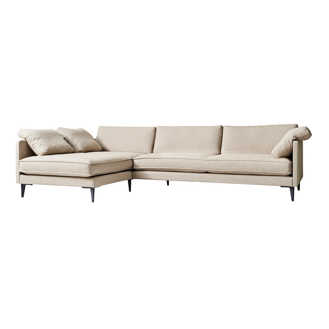 Erik Jørgensen EJ295 Modern Sofa with Chaise Lounge - 94.5