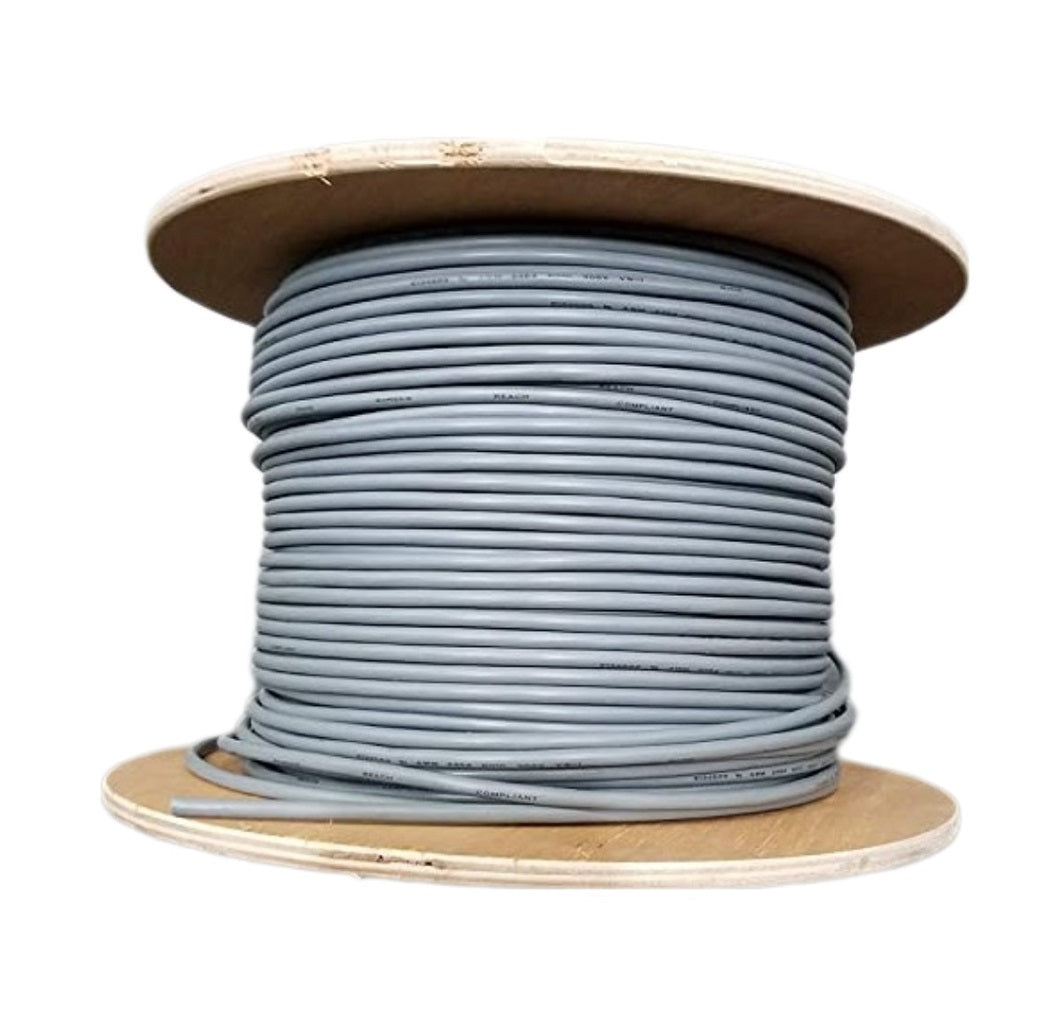 Premium 26AWG 9 Conductor Shielded Wire - Gray or Black Computer Cable for High-Speed Data Transfer & Audio/Video Applications | Ideal for Networking, CCTV, and Industrial Equipment Wiring