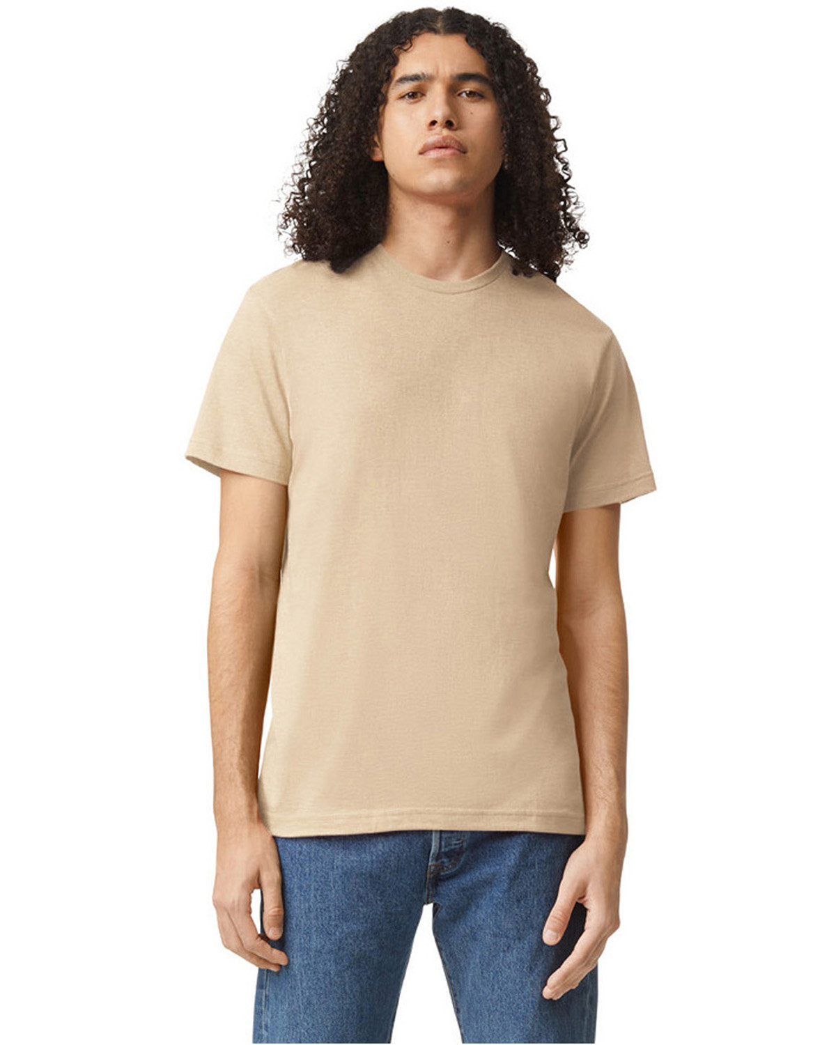 American Apparel 2001CVC Unisex Crew Neck T-Shirt - Soft Cotton Blend Tee for Men & Women | Perfect for Casual Wear, Gym & Everyday Outfits
