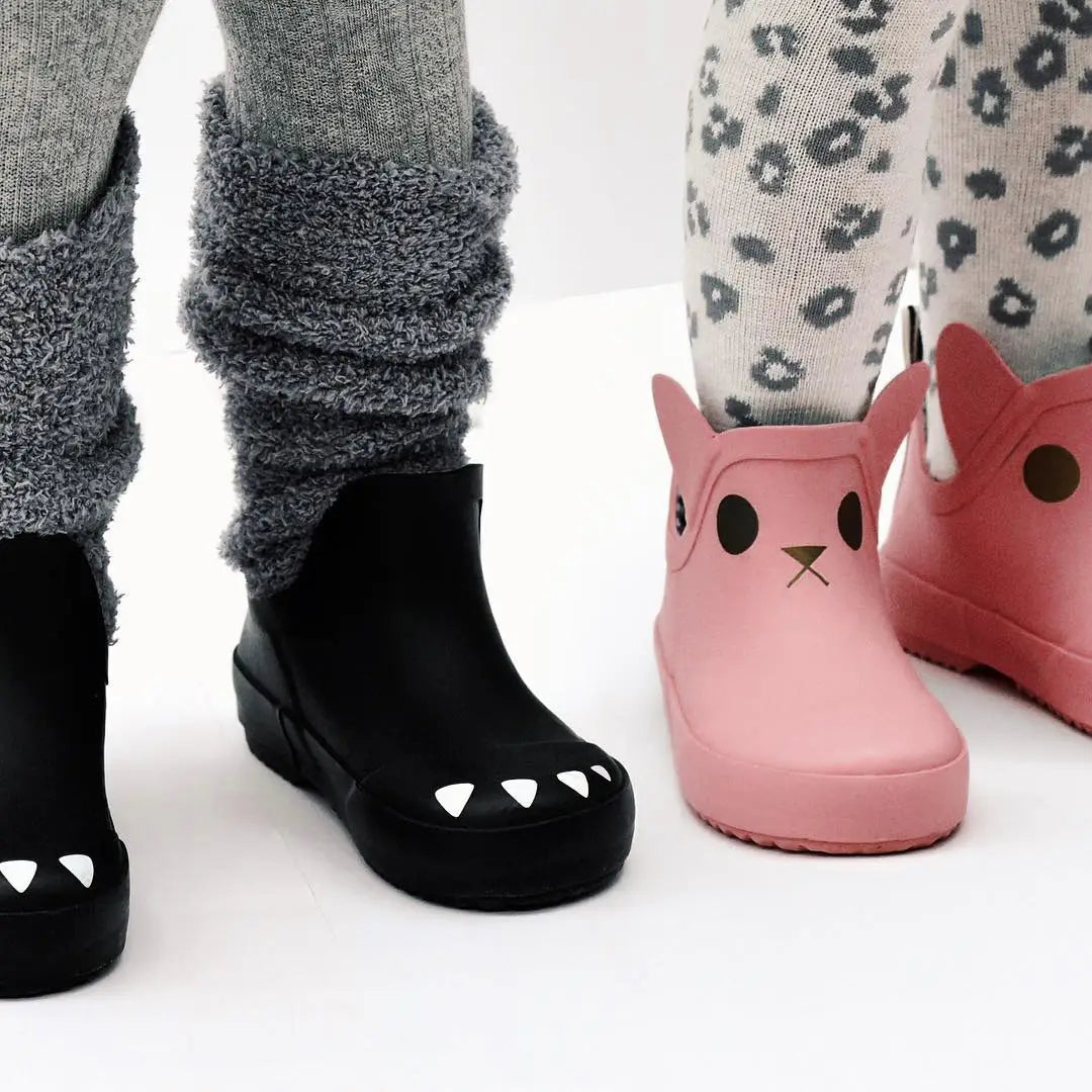 **Boxbo Girls' Waterproof Rain Boots for Kids - Pink Rubber Garden Booties for Outdoor Play, Puddle Jumping & Spring Weather**
