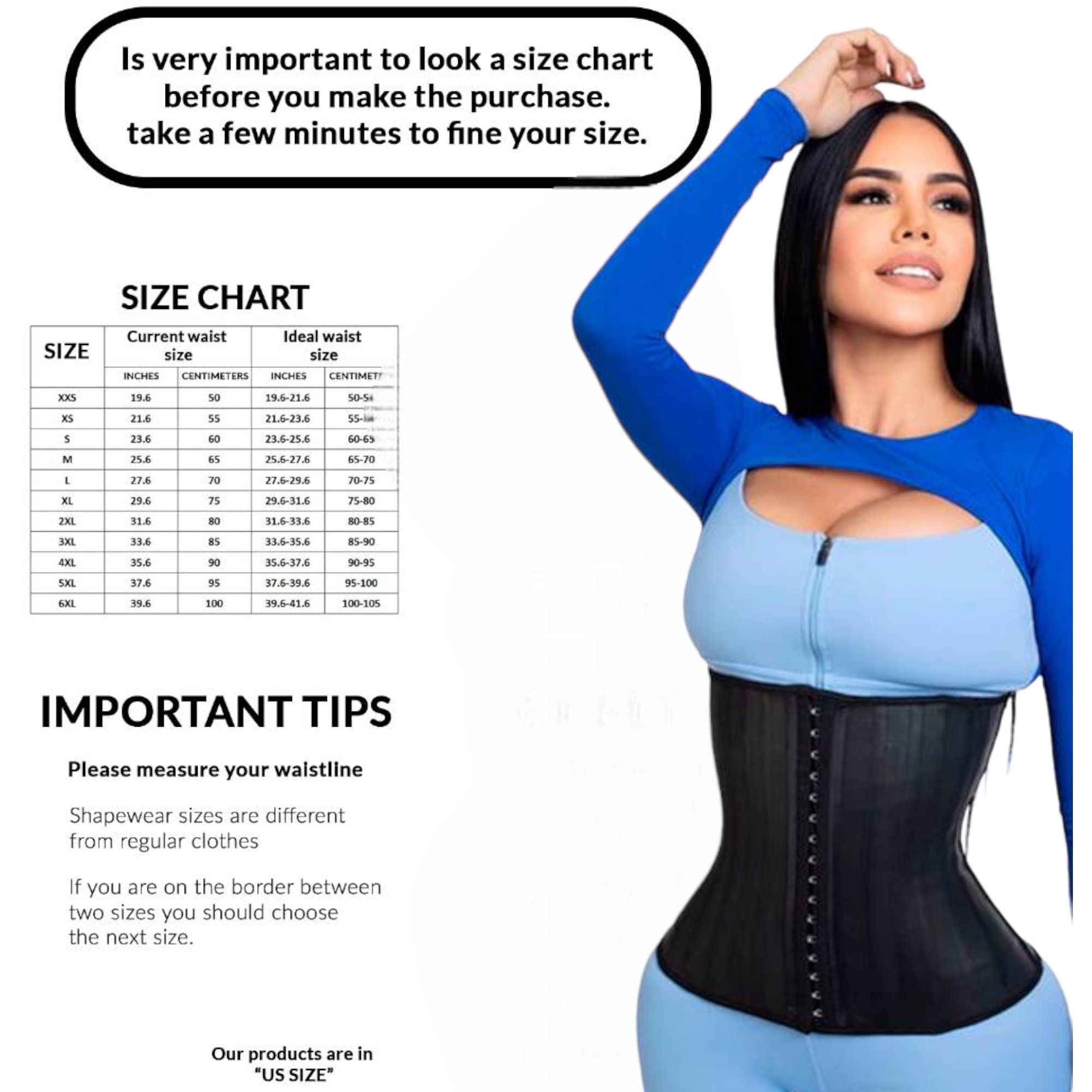 Colombian Latex Waist Trainer & Body Shaper Belt - Slimming Corset for Tummy Control - Perfect for Postpartum, Weight Loss & Workouts