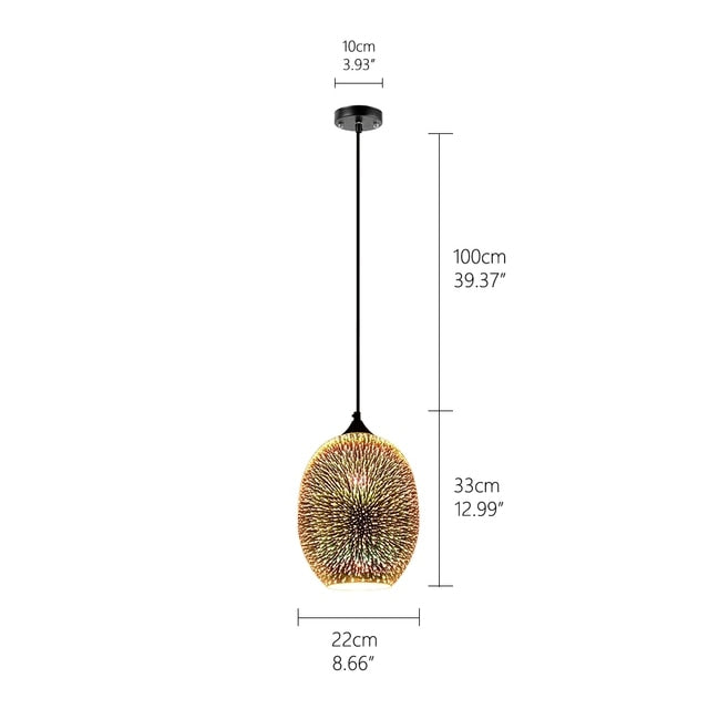 Celestial Starry Sky Hanging Glass Chandelier - Elegant Ceiling Light Fixture for Bedroom, Dining Room & Living Room Decoration - Perfect for Home, Wedding & Romantic Ambiance Lighting