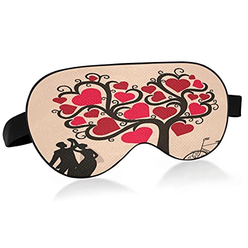 Heart Tree Sleep Mask for Women & Men - Soft Comfortable Eye Mask for Sleeping, Travel & Relaxation - Perfect Gift for Sleep Lovers