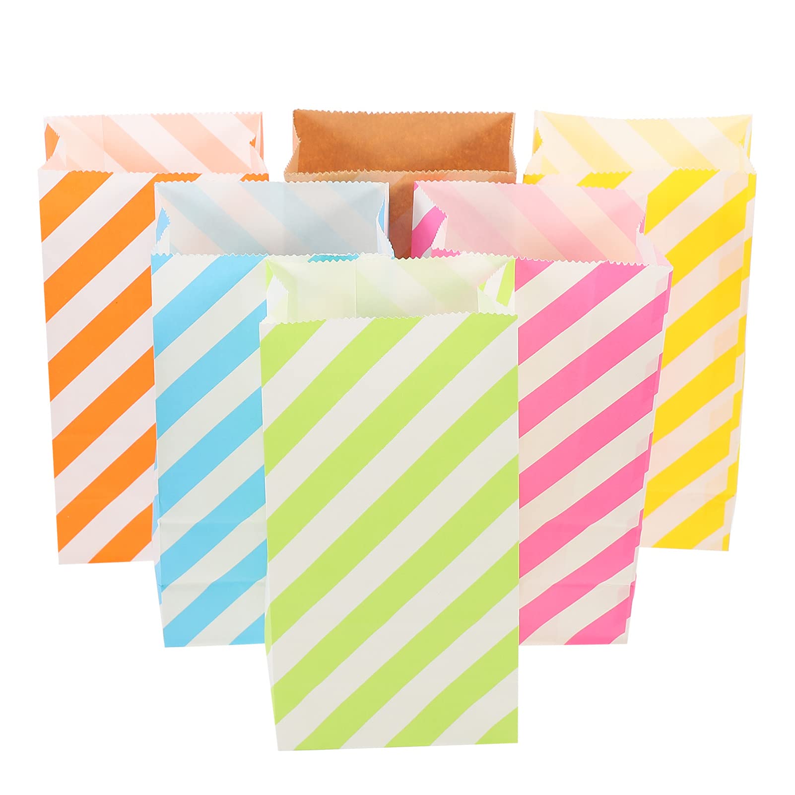 iplusmile 35pcs Christmas Candy Gift Bags - Kraft Paper Holiday Treat Bags for Xmas Cookies, Sweets & Biscuits | Perfect for Party Favors, Gift Wrapping & Bakery Packaging