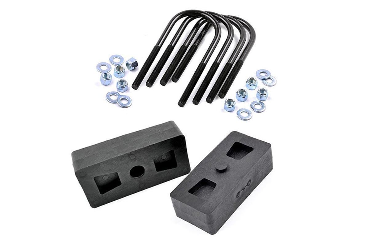 1 Inch Block & U Bolt Kit for Ford F-150 2WD/4WD (1997-2003) - Heavy Duty Suspension Lift Kit | Model 6581 | Perfect for Off-Roading, Towing & Leveling Your Truck