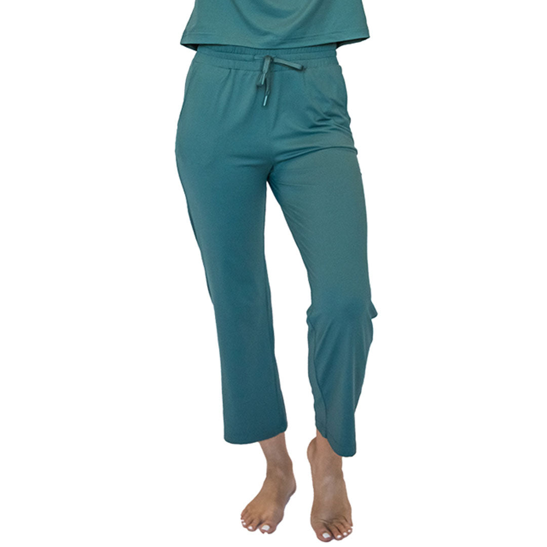 Straight Leg Lounge Pants for Women - Soft Comfortable Elastic Waist Casual Pajama Bottoms - Perfect for Home, Yoga, and Relaxation