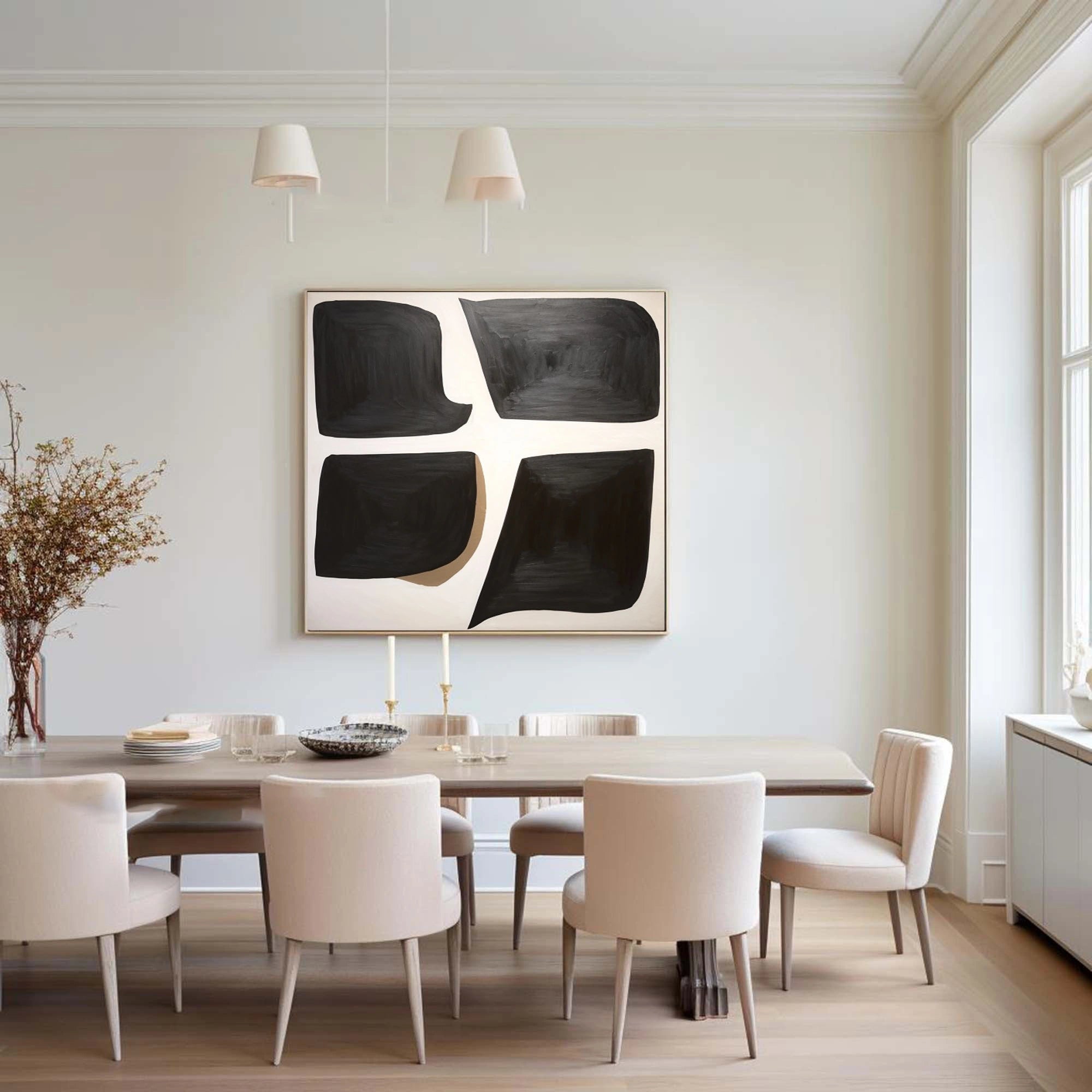 Abstract Tranquility Art Painting #WS103 - Modern Canvas Wall Decor for Living Room, Bedroom & Office - Perfect for Home & Office Decor