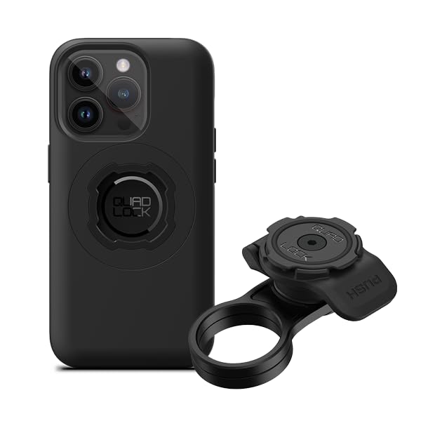 Quad Lock Stem Cap Bike Mount Kit - Secure Phone Holder for iPhone 14 Pro with MAG Case | Perfect for Cycling, Commuting & Outdoor Adventures