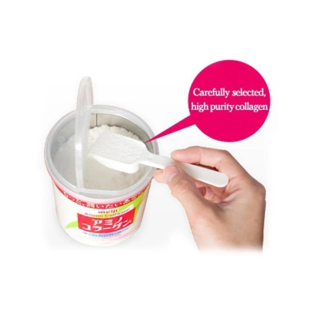 Meiji Amino Collagen Powder 196g - 28 Day Supply | Beauty Supplement for Skin, Hair & Nails | Supports Hydration & Elasticity | Perfect for Daily Wellness Routine & Anti-Aging Care