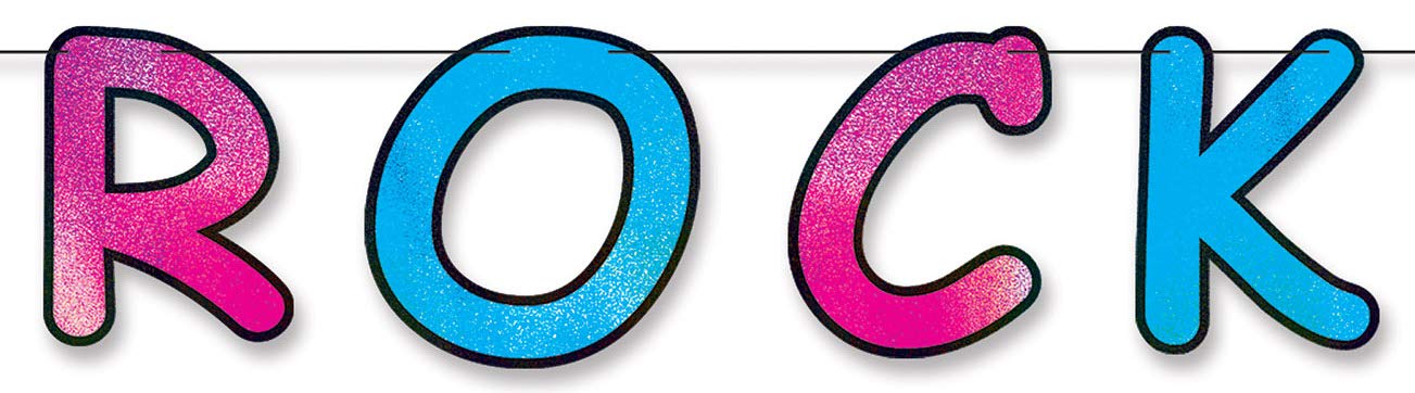 Glitter Rock & Roll Party Streamers - 12 Pack | Disco Ball Decorations for Birthday, Bachelorette & New Year's Eve Celebrations