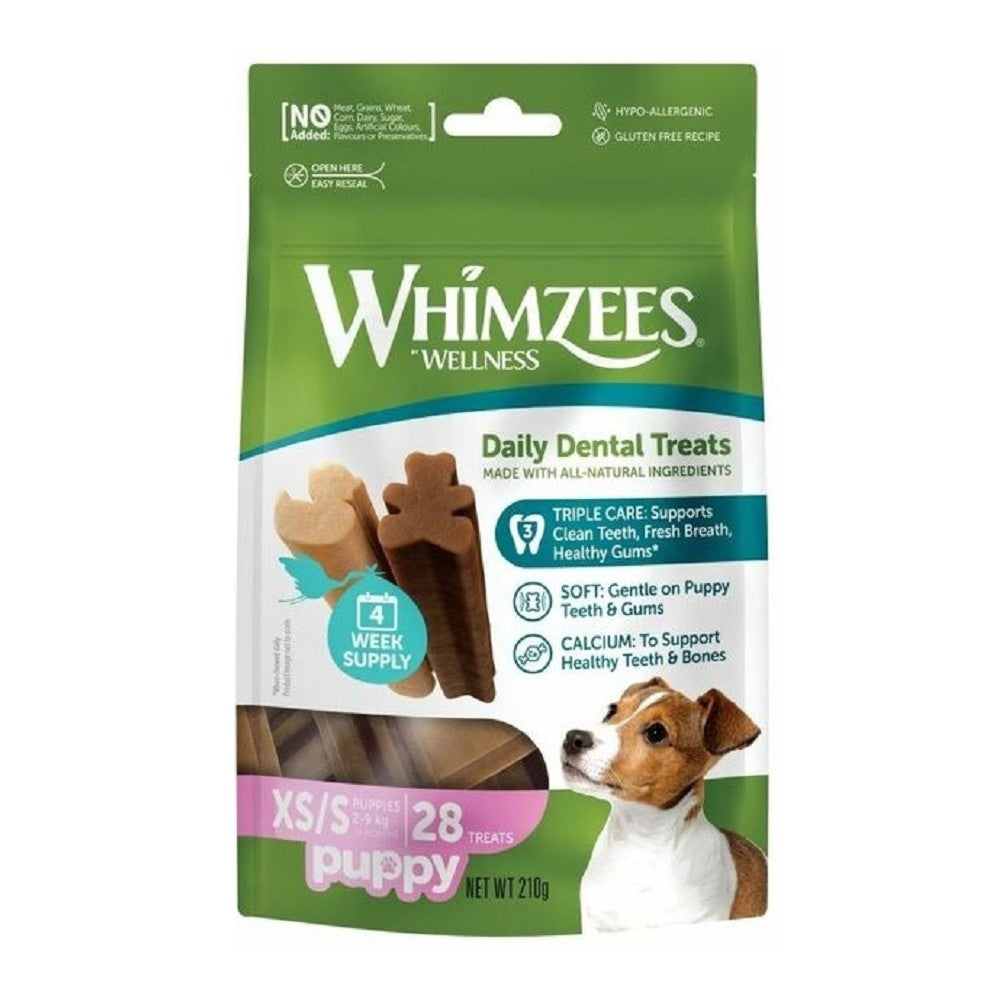 Healthy Puppy Dental Treats for Small & Large Dogs - Natural Teeth Cleaning Chews for Fresh Breath & Tartar Control - Perfect for Training, Rewards & Oral Care at Home
