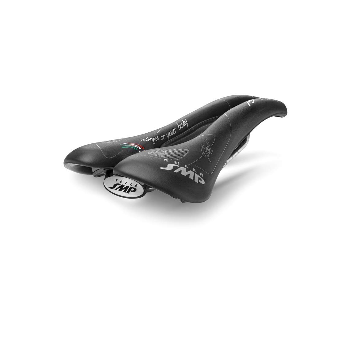 SMP Well Gel Bike Saddle - Comfortable Cycling Seat for Men & Women, Black, Medium Size - Perfect for Road Bikes, Mountain Bikes & Commuting