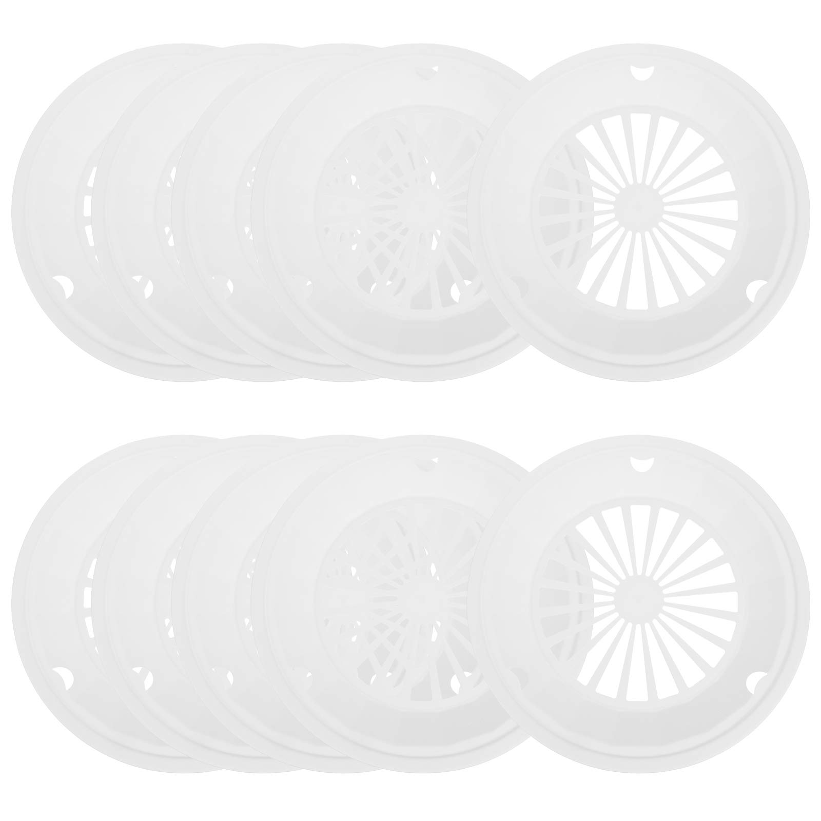DOITOOL 10-Pack Reusable Plastic BBQ Paper Plate Holders - Durable Dinner Plates & Baking Trays for Outdoor Picnics, Parties, Camping & Barbecues
