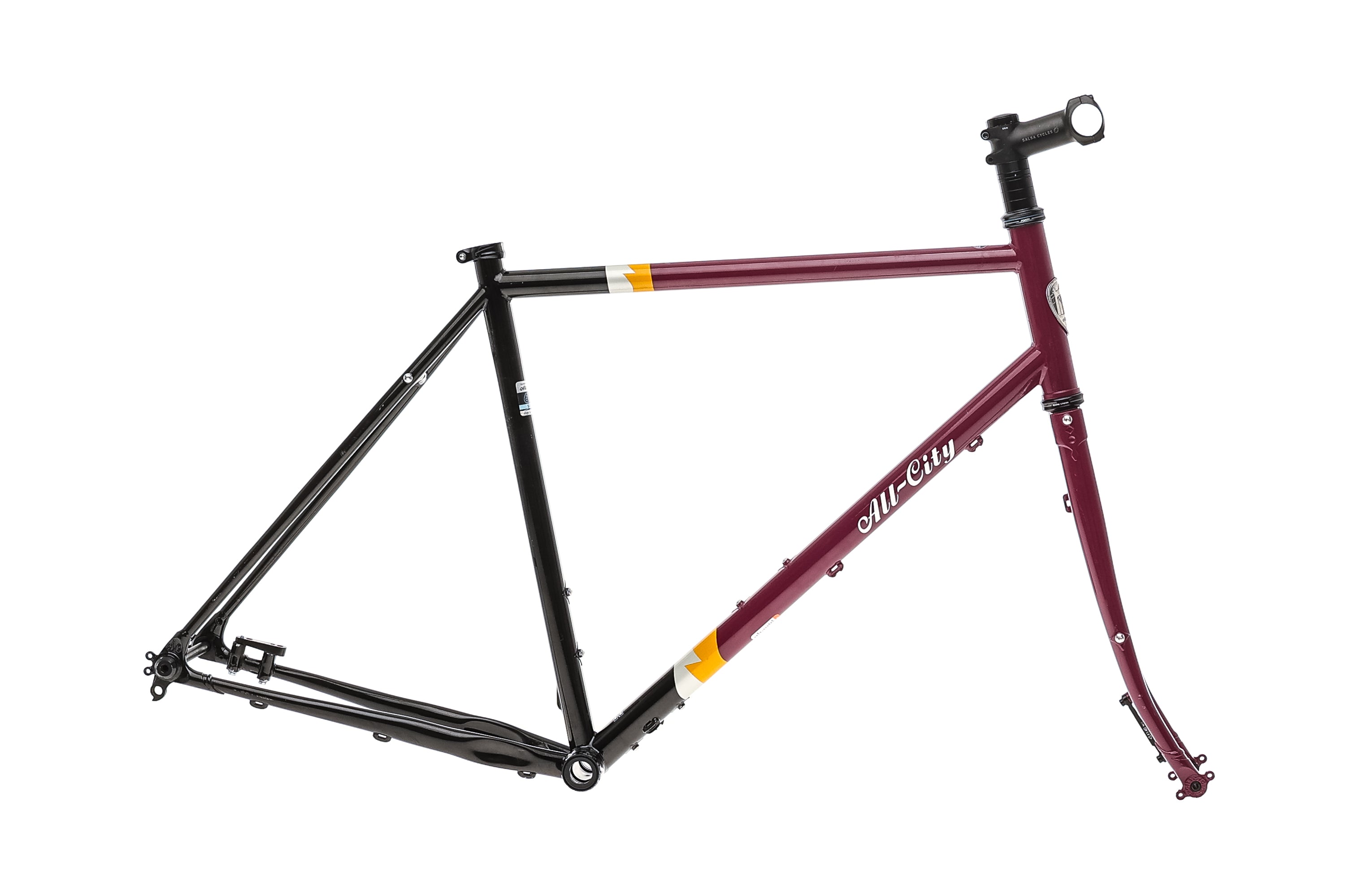 All City Gorilla Monsoon 55cm Frameset 2022 - Premium Steel Bicycle Frame for Gravel & Adventure Cycling - Perfect for Off-Road Trails and Long-Distance Rides
