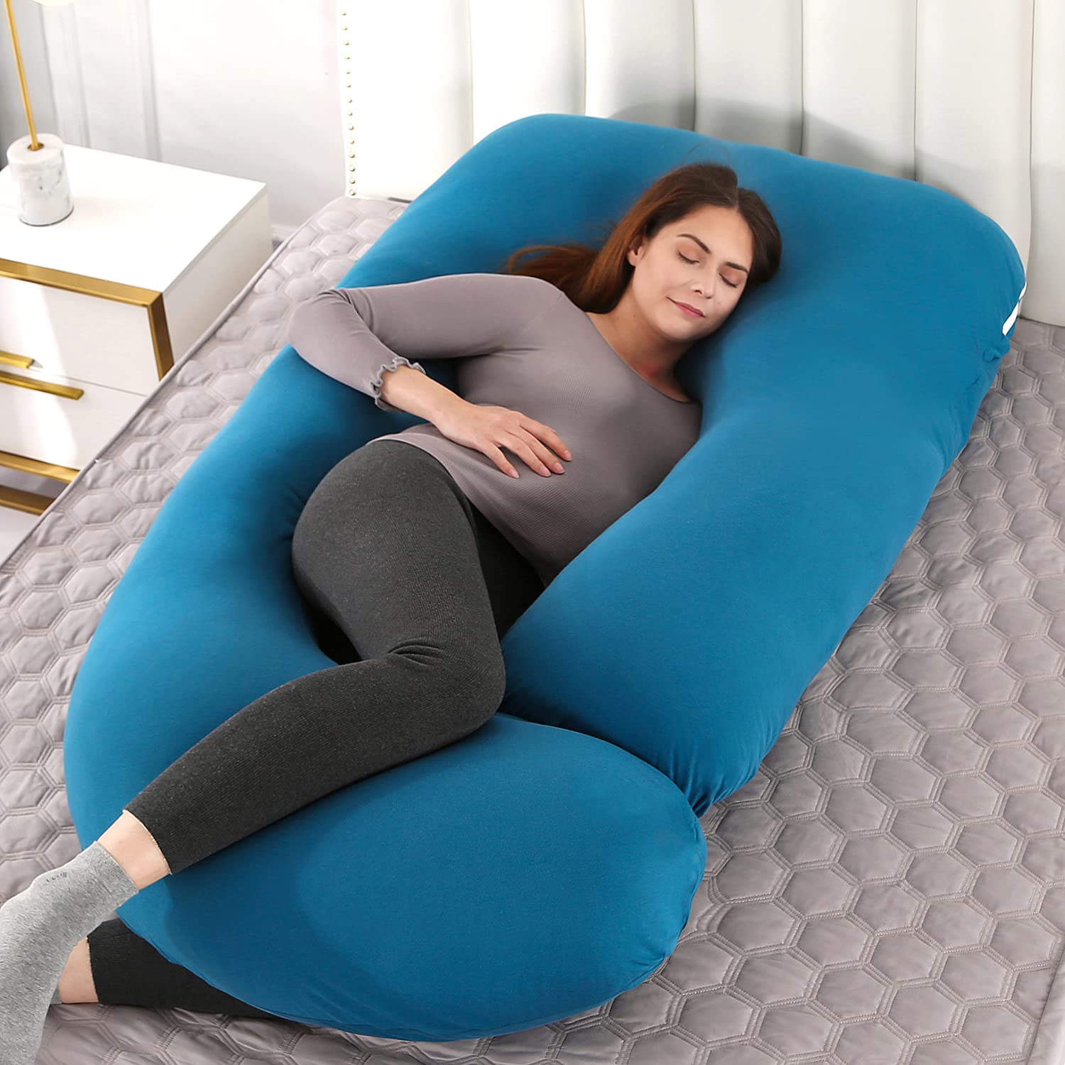 **U-Shaped Full Body Maternity Pillow for Pregnant Women - 57