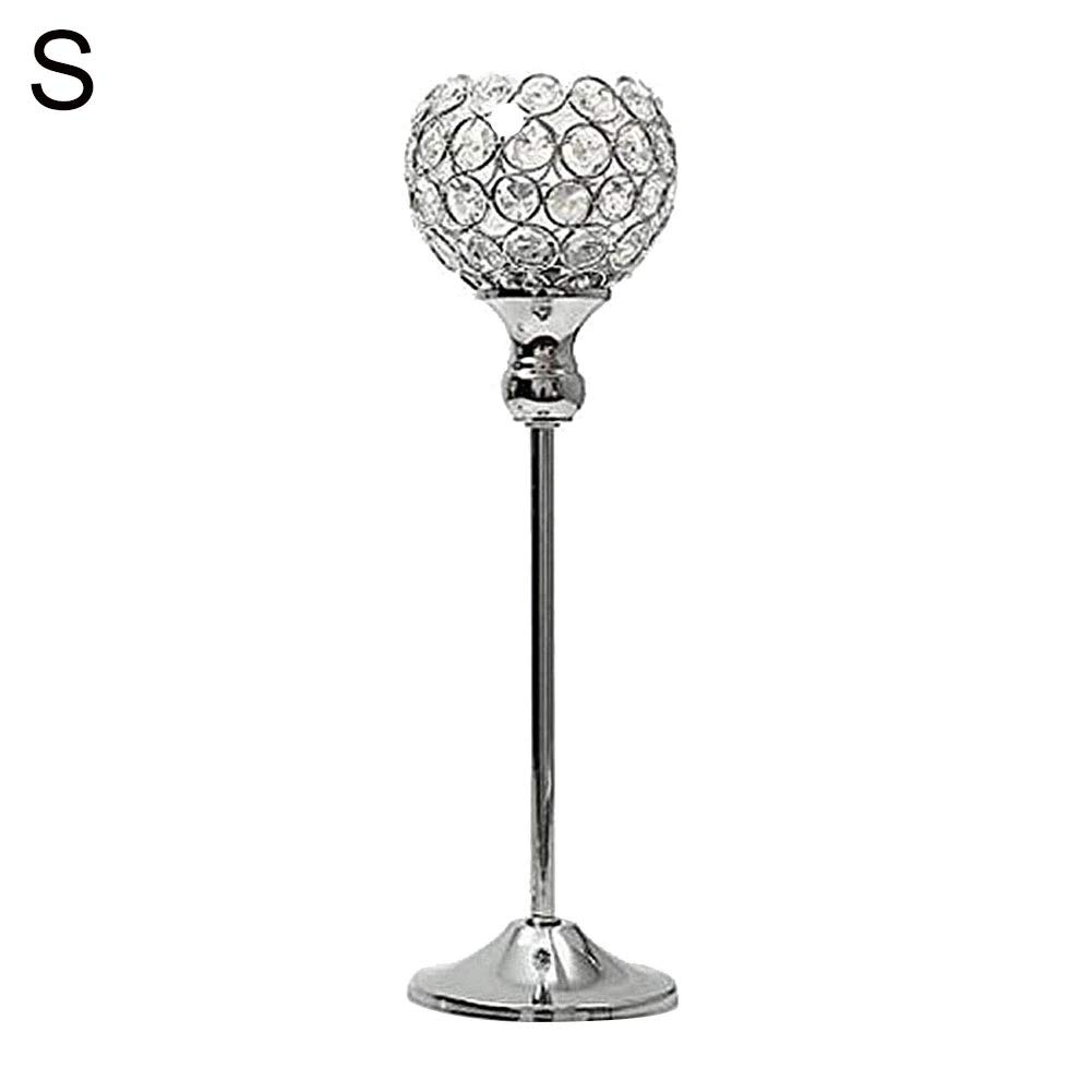 Golden 30cm Crystal Hollow Metal Candle Holder - Elegant Candlestick for Home Decor, Wedding Centerpiece, Party & Festival Decoration - Perfect for Dining Table, Mantel & Romantic Ambiance