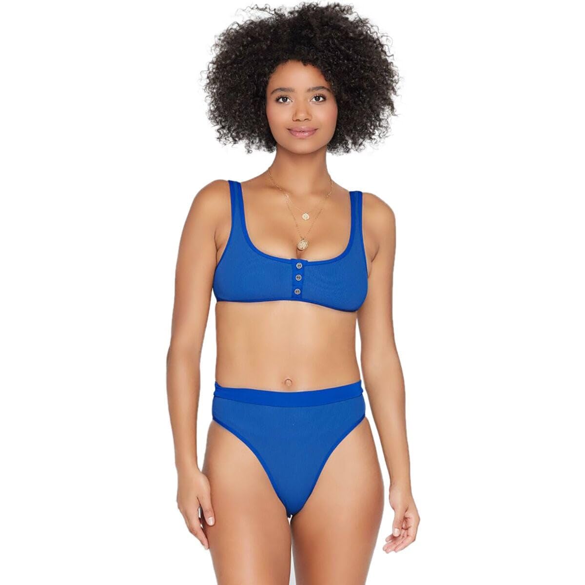 LSpace Women's Ridin' High French Cut Bikini Bottoms - Sexy High Waist Swimwear for Beach & Pool Vacations