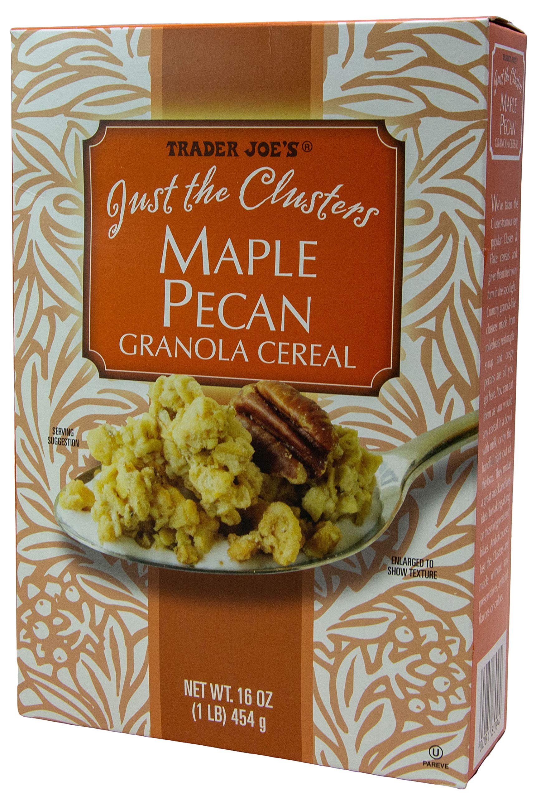 Trader Joe's Just The Clusters Cereal Bundle - Maple Pecan & Vanilla Almond (2 Boxes) | Healthy Breakfast Cereal for Kids & Adults | Perfect for Family Mornings & Office Snacks