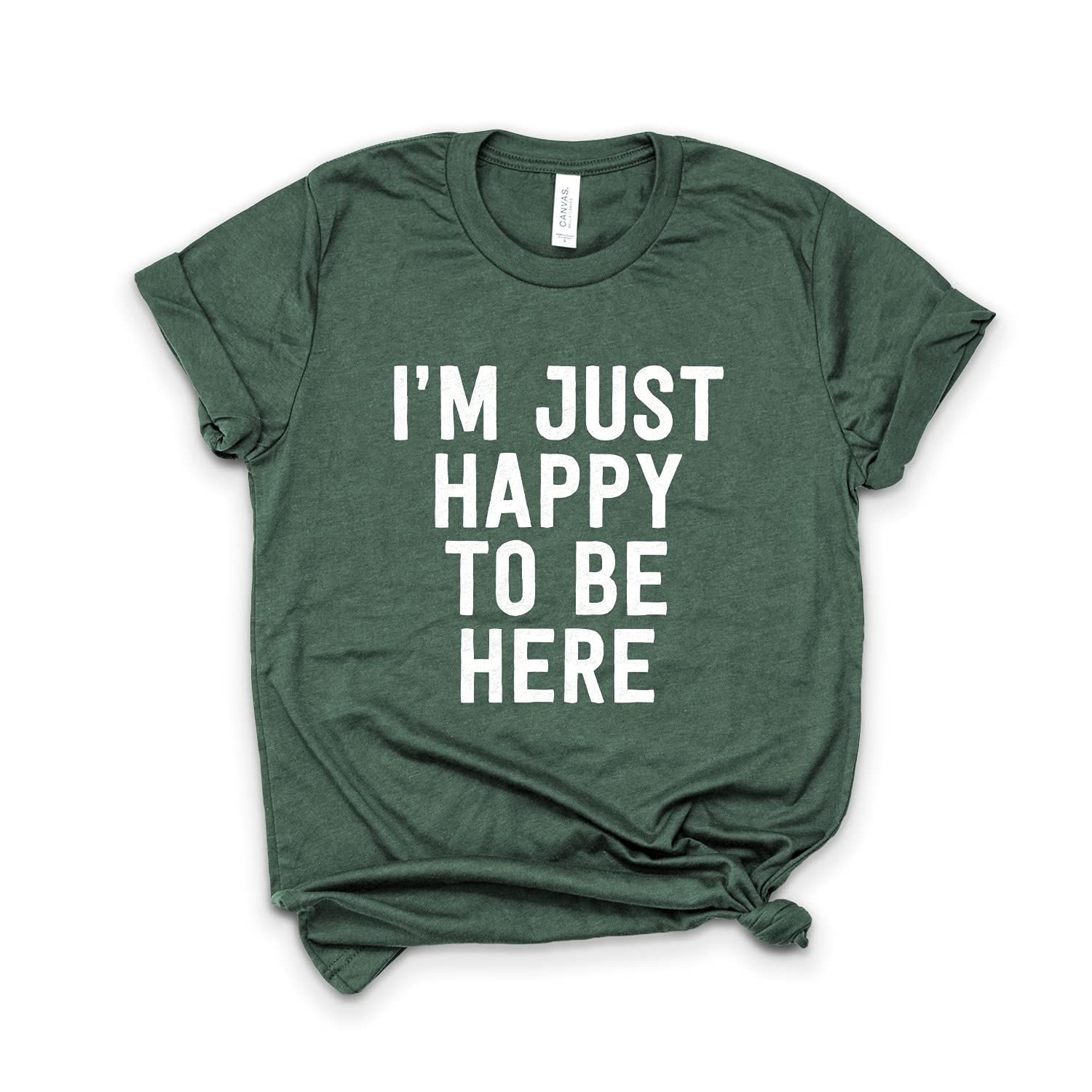 Choose Happy Shirt | Happy To Be Here T-Shirt | Choose Kind Tee | Kindness is Cool Unisex Top | Positive Message & Quotes | Casual Wear for Everyday Inspiration