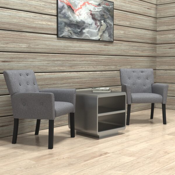 Boss Taylor B669BK Accent Chair - Modern Dining & Living Room Chair for Home, Office, or Restaurant Decor