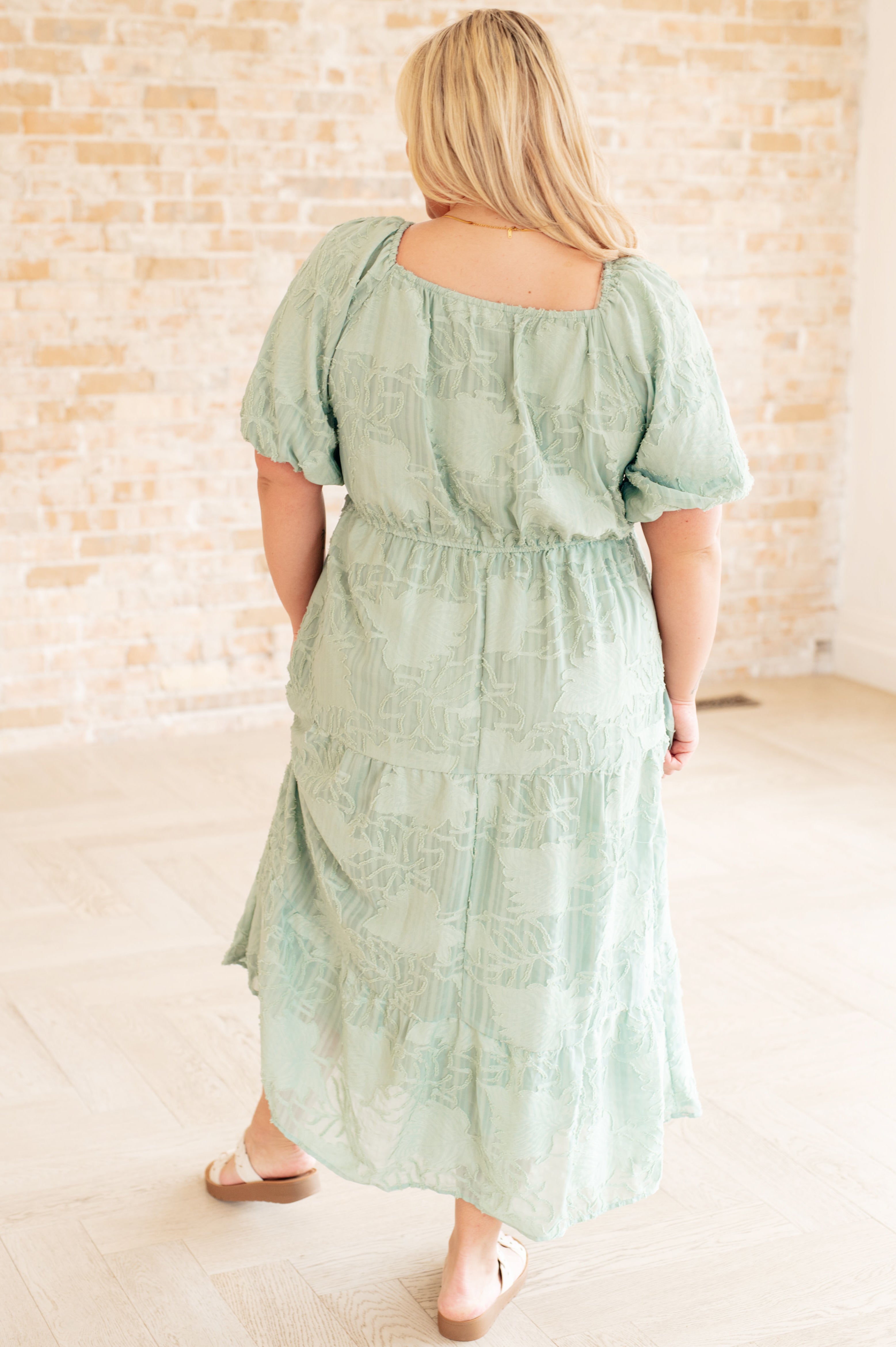 Power of the Babe Tiered Balloon Sleeve Dress - Flowy Women's Party Dress for Weddings, Cocktails & Special Occasions