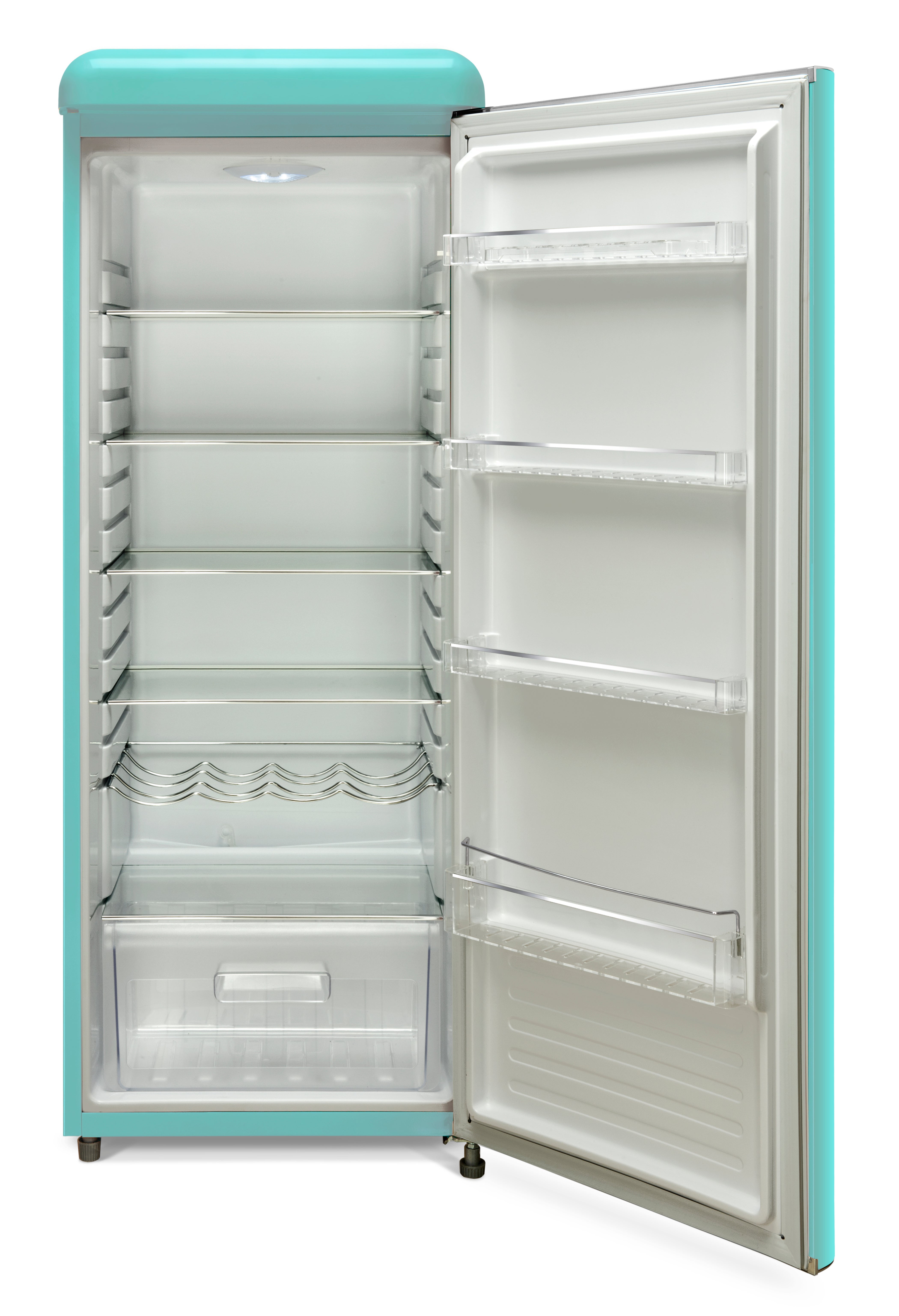 Vintage Aqua Turquoise 9 cu.ft. All Refrigerator - Retro Style Appliance with Top Freezer (ERAR88TIF) | Perfect for Kitchens, Basements, Garages & Small Spaces
