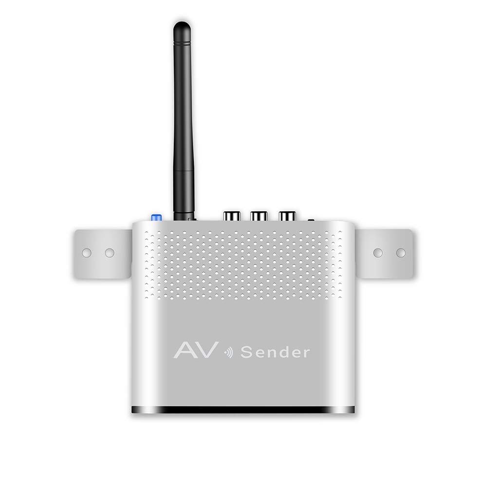 5.8GHz Wireless AV Transmitter and Receiver Kit - Aluminum Alloy, 300m Range, IR Remote Control, RCA530 for STB/Monitor/Home Theater/Outdoor Projection (Ideal for Home Entertainment, Surveillance Systems & Outdoor Movie Nights)