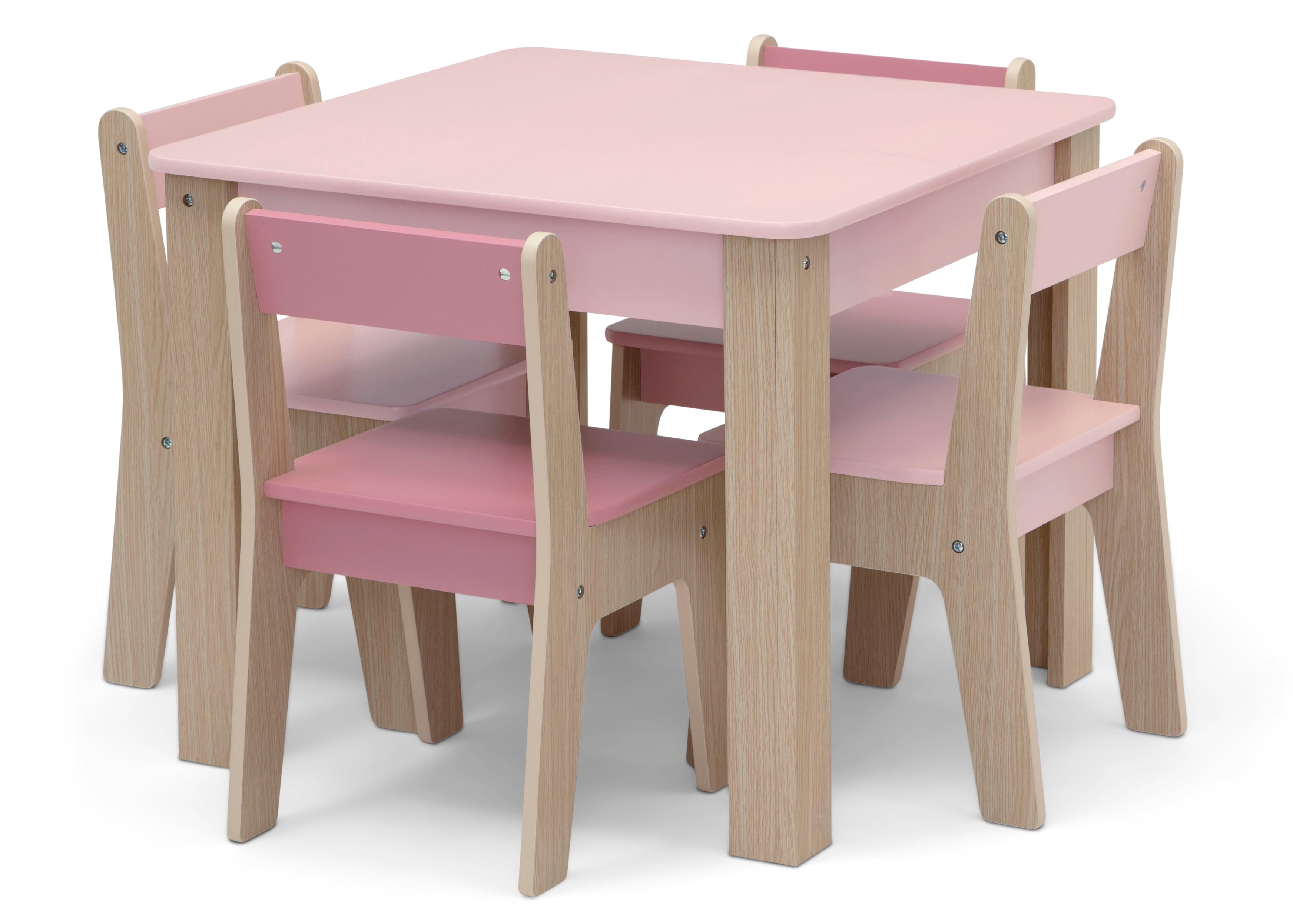 GapKids Table and 4 Chair Set - Kids Furniture for Playroom, Classroom & Home - Durable Wooden Children's Table & Chairs for Learning, Drawing & Playtime