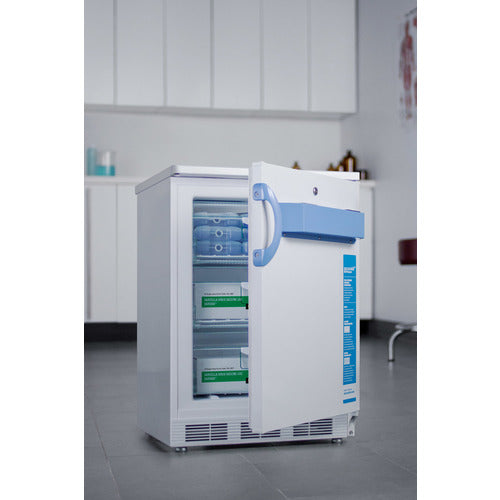 Accucold VT65MLBIMED2 24-Inch Wide Built-In All Freezer - Energy Efficient Upright Freezer for Home, Kitchen, or Commercial Use - Perfect for Restaurants, Grocery Stores, and Bulk Food Storage