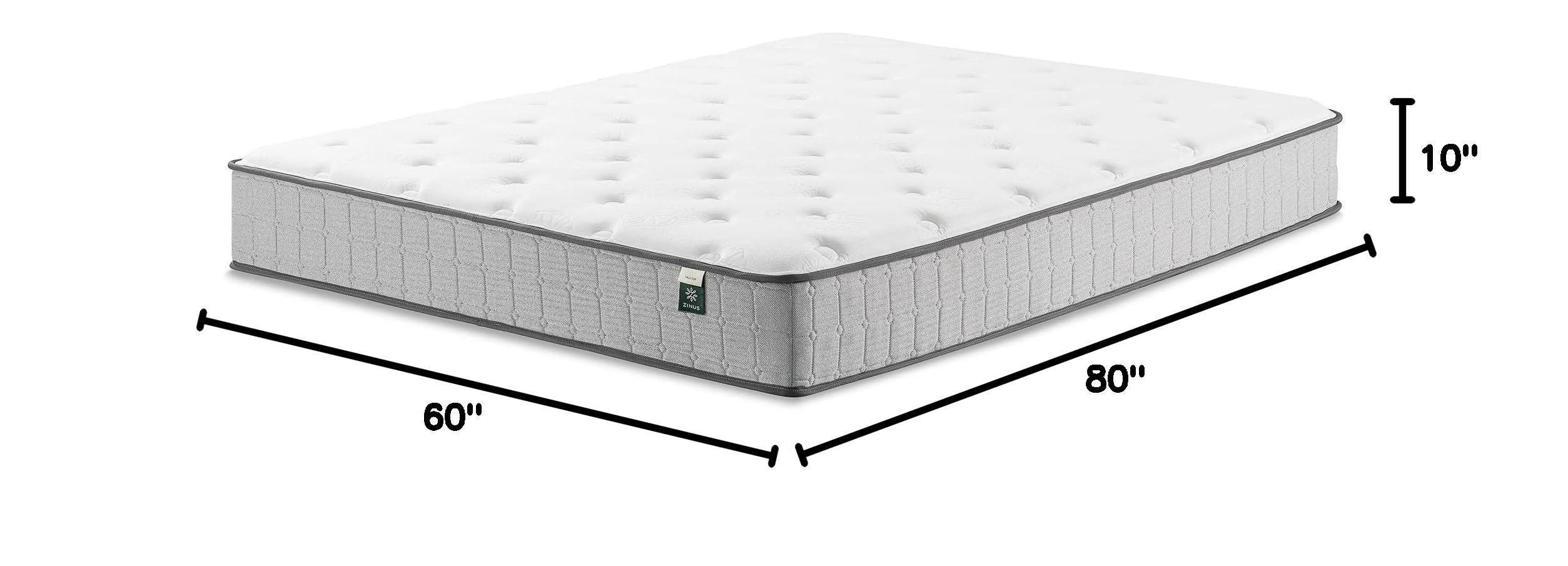 ZINUS 10 Inch Queen Size Cooling Gel Hybrid Mattress - Motion Isolating Pocket Springs, Tight Top Innerspring Support, Mattress in a Box for Back Pain Relief & Pressure Relief | Perfect for Bedroom, Guest Room & Dorm Use