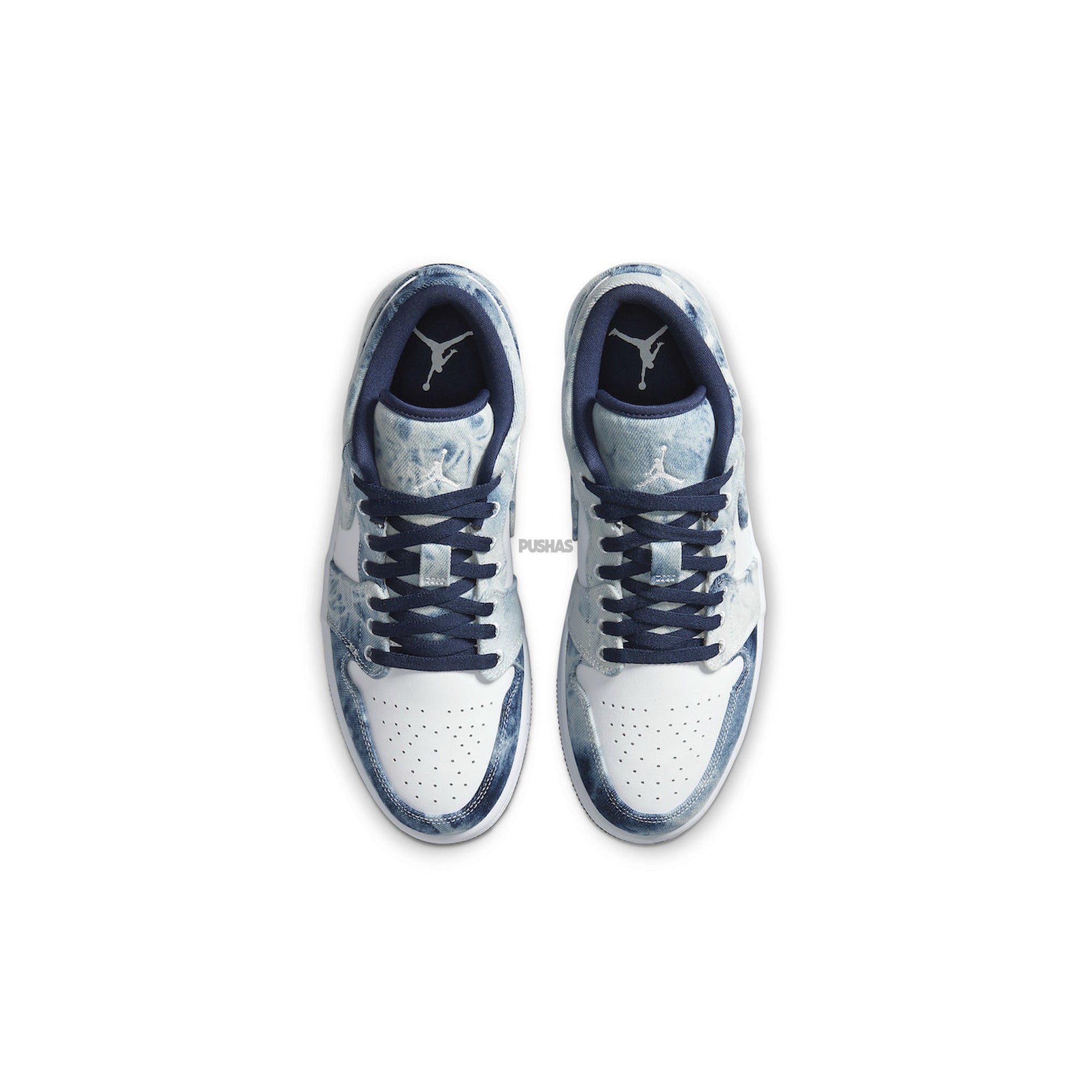 Air Jordan 1 Low 'Washed Denim' Sneakers (2024) - Men's Casual Basketball Shoes for Streetwear & Everyday Comfort