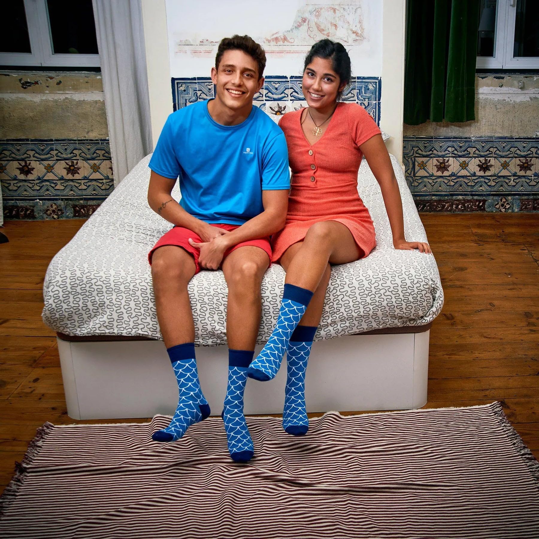Coddies Fish Socks for Men & Women - Funny Fishing Novelty Socks with Realistic Fish Design - Perfect Crazy Socks Gift for Anglers, Fishermen & Outdoor Lovers - Great for Fishing Trips, Camping & Outdoor Adventures