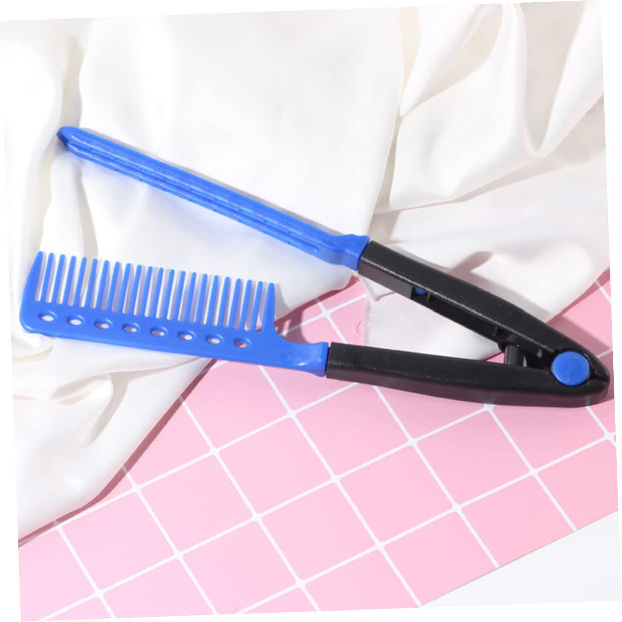 CAXUSD Hair Straightening Comb Set - 3 Pack V-Shape Hair Straightener Brush & Styling Tool for Smooth, Frizz-Free Hair | Perfect for Home Use, Travel & Salon Styling